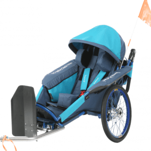 xRover Set Bicyclette, accessoire détachable transformant la poussette xRover en chariot de vélo. Idéal pour les sorties en vélo en famille.