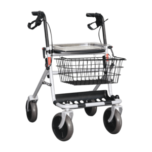 Rollator 4 roues référence 216111, déambulateur stable et solide, quatre roues pour une mobilité accrue, idéal pour ceux qui ont besoin d’un soutien stable pour marcher.”