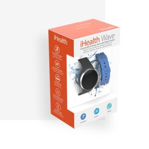 Bracelet connecte iHealth Wave (AM4) pour suivre l'activité physique, le sommeil et la natation. Vendu par Medicsante