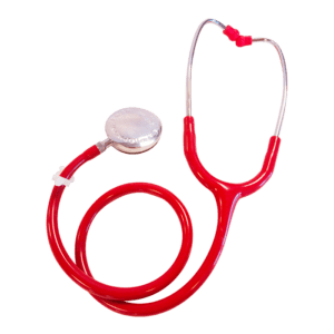 Stéthoscope Laubry rouge SPENGLER pour l'auscultation des patients.