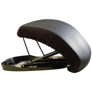 Carex Uplift Premium Seat Assist Standard, aide à la levée portable, fournit 70% d'assistance à la levée pour les personnes jusqu'à 230 lbs, auto-alimenté, sans électricité ni batteries, convient à la plupart des fauteuils ou canapés, coussin en mousse à mémoire pour prévenir les escarres