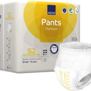 Découvrez les ABENA Pants S2 Premium, adaptés aux tailles 60-90cm et avec une capacité d'absorption de 1900ml. Référence 1000021319. Offrez une protection supérieure et un confort optimal. Commandez dès maintenant ! MEDICSANTE PERPIGNAN