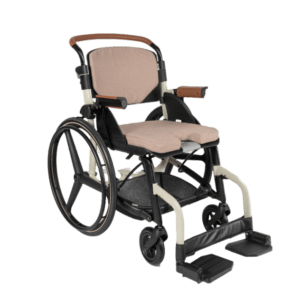 Fauteuil roulant ZOOF avec repose-pied CLASSIC MOBIO (Réf. WH-1-LW-30) : Fauteuil roulant confortable et fonctionnel avec repose-pied classique, idéal pour une mobilité quotidienne.