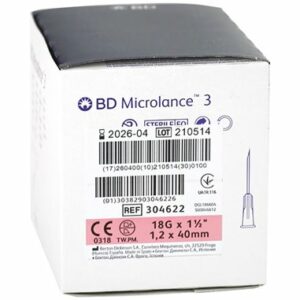 Découvrez l'aiguille hypodermique Microlance rose 18G, boîte de 100, référence 303262. Idéale pour une utilisation médicale précise et fiable. Commandez dès maintenant SUR medicsante.fr